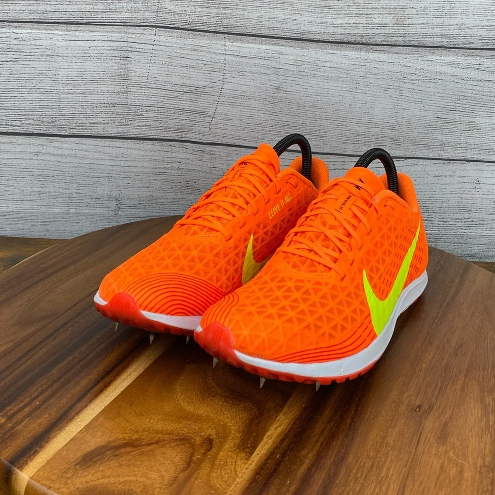 Nike Zoom Rival XC 5 Total Orange Volt Track Spikes CZ1795-801 Men’s Shoe Size 8
